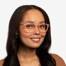 Candela Pink Acetate-metalEyeglass Frames for Women from EyeBuyDirect