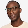 Amity Emerald Green Plastic-metalEyeglass Frames for Men from EyeBuyDirect