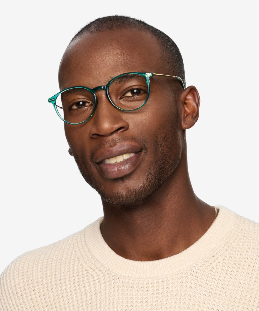 Amity Round Emerald Green Full Rim Eyeglasses Eyebuydirect Canada