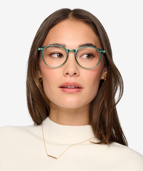 Emerald Green Amity -  Plastic-metal Eyeglasses