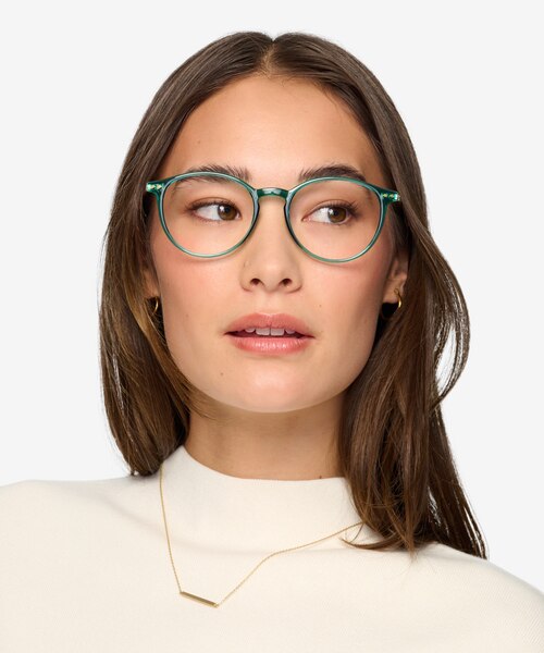 Amity Emerald Green Plastic-metalEyeglass Frames for Women from EyeBuyDirect
