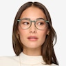 Amity Emerald Green Plastic-metalEyeglass Frames for Women from EyeBuyDirect