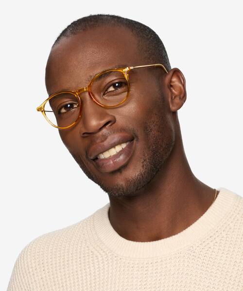 Orange Amity -  Plastic-metal Eyeglasses