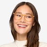 Amity Orange Plastic-metalEyeglass Frames for Women from EyeBuyDirect