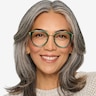Hollie Teal Plastic-metalEyeglass Frames for Men from EyeBuyDirect