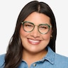 Hollie Teal Plastic-metalEyeglass Frames for Women from EyeBuyDirect