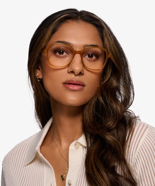 Lenny Mellow Yellow Acetate-metalMontures de lunettes de vue pour Femmes d'EyeBuyDirect