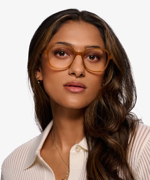 Lenny Mellow Yellow Acetate, MetalEyeglass Frames for Women from EyeBuyDirect