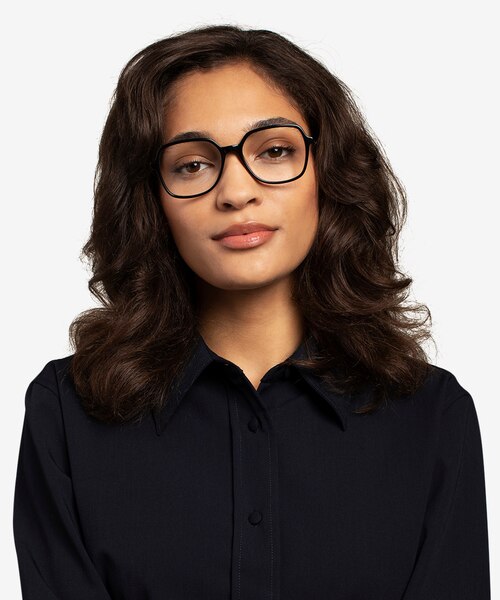 Lenny Black Acetate-metalEyeglass Frames for Women from EyeBuyDirect