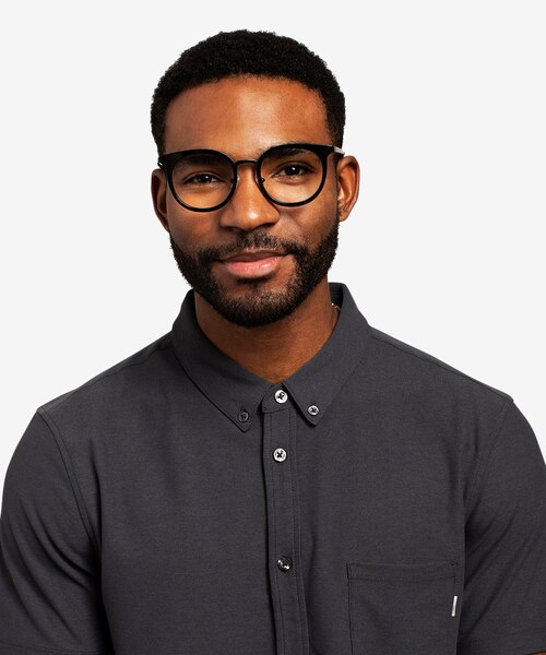Murphy Black Acetate-metalEyeglass Frames for Men from EyeBuyDirect