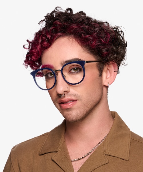 Murphy Navy Acetate, MetalEyeglass Frames for Men from EyeBuyDirect
