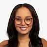 Jezzie Tortoise & Gold Acetate-metalEyeglass Frames for Women from EyeBuyDirect