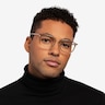 Barnaby Clear Brown Acetate-metalEyeglass Frames for Men from EyeBuyDirect