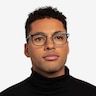Barnaby Teal Acetate-metalMontures de lunettes de vue pour Hommes d'EyeBuyDirect