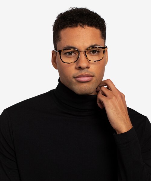 Barnaby Tortoise Acetate-metalEyeglass Frames for Men from EyeBuyDirect