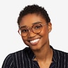 Claire Tortoise  Gold AcetateEyeglass Frames for Women from EyeBuyDirect