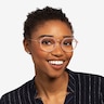 Claire Pink  Rose Gold AcetateEyeglass Frames for Women from EyeBuyDirect