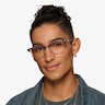 Maxwell Navy Acetate-metalEyeglass Frames for Men from EyeBuyDirect