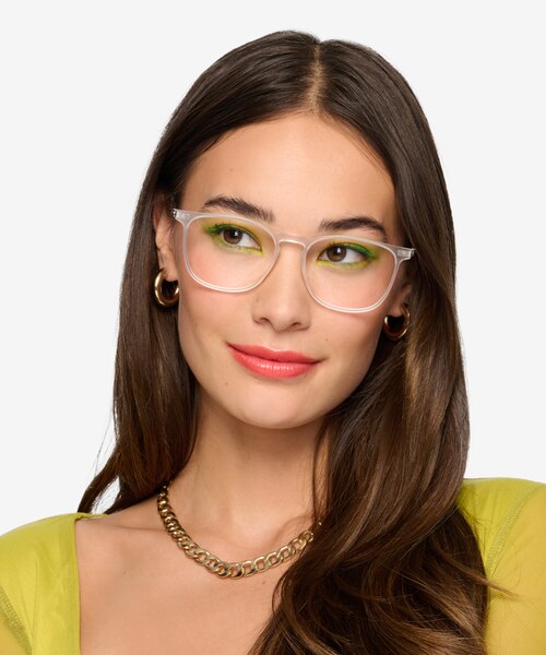 Avery Clear Plastic-metalEyeglass Frames for Women from EyeBuyDirect