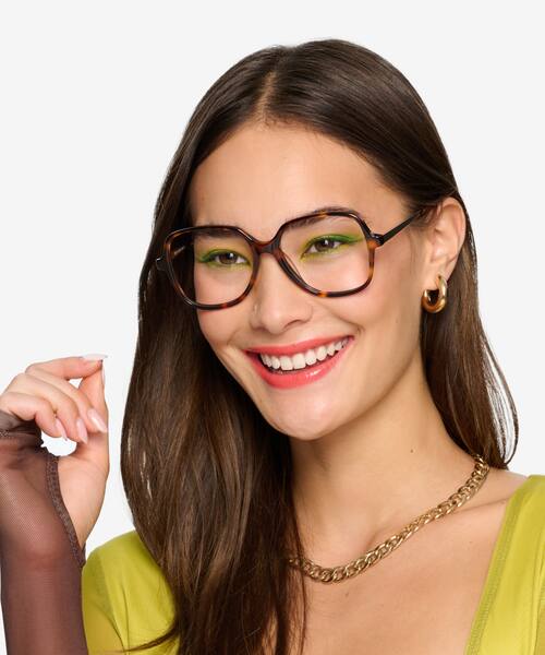 Tortoise Corey -  Acetate-metal Eyeglasses