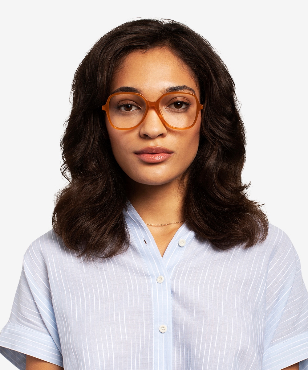 Corey Square Mellow Yellow Full Rim Eyeglasses | Eyebuydirect Canada