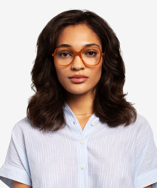 Corey Mellow Yellow Acetate-metalEyeglass Frames for Women from EyeBuyDirect