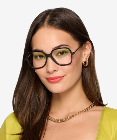 Black Corey -  Vintage Acetate Eyeglasses