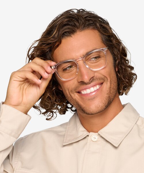 Vinyl Transparent AcétateMontures de lunettes de vue pour Hommes d'EyeBuyDirect