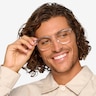 Vinyl Transparent AcétateMontures de lunettes de vue pour Hommes d'EyeBuyDirect