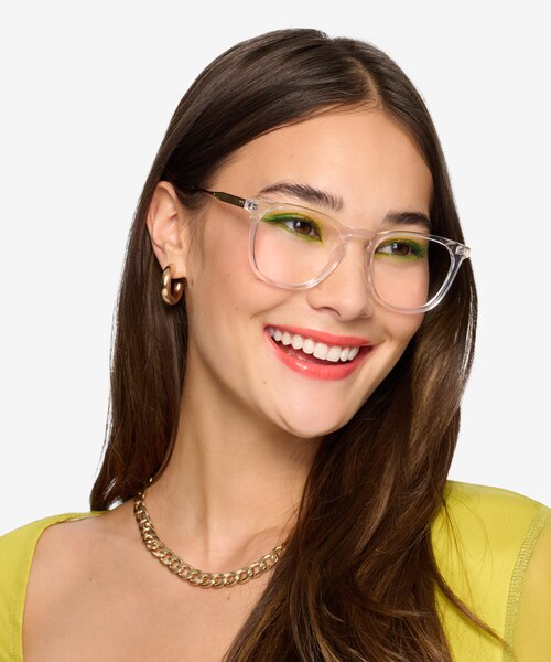 Vinyl Transparent AcétateMontures de lunettes de vue pour Femmes d'EyeBuyDirect