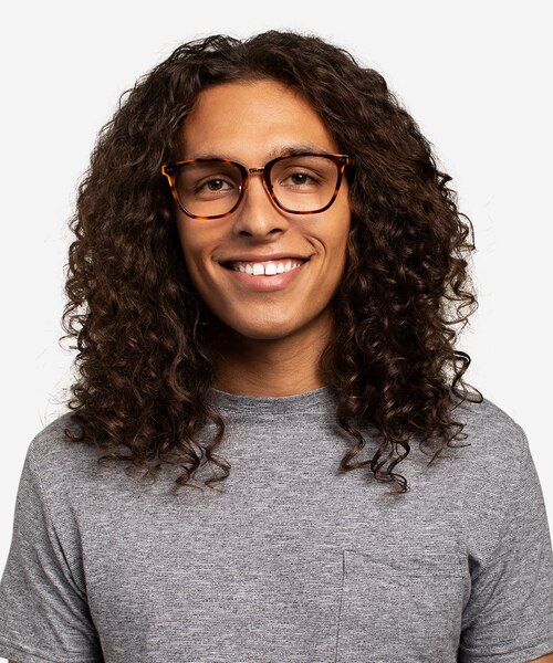 Biblio Tortoise Acetate-metalEyeglass Frames for Men from EyeBuyDirect