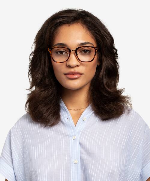 Tortoise Biblio -  Acetate-metal Eyeglasses