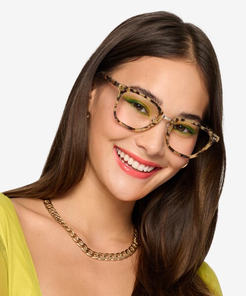 Biblio Ivory Tortoise Acetate-metalEyeglass Frames for Women from EyeBuyDirect