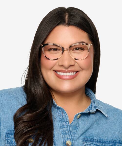 Pink Ivory Tortoise Attitude -  Acetate Eyeglasses
