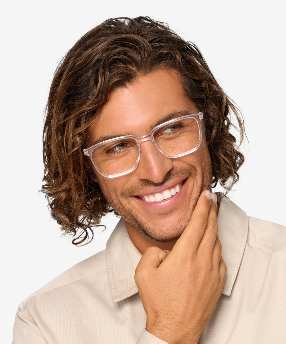 Mens transparent on sale glasses frames