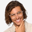 Pattern Clear AcetateEyeglass Frames for Men from EyeBuyDirect