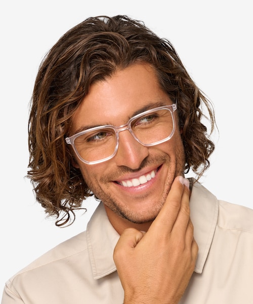 Pattern Clear AcetateEyeglass Frames for Men from EyeBuyDirect