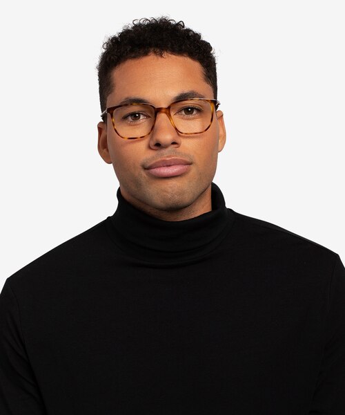 Pattern Tortoise AcetateEyeglass Frames for Men from EyeBuyDirect