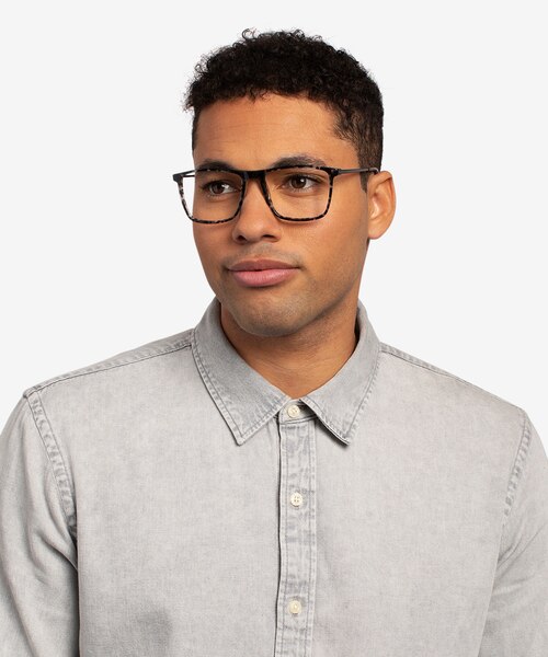 Cooper Gray Tortoise AcetateEyeglass Frames for Men from EyeBuyDirect