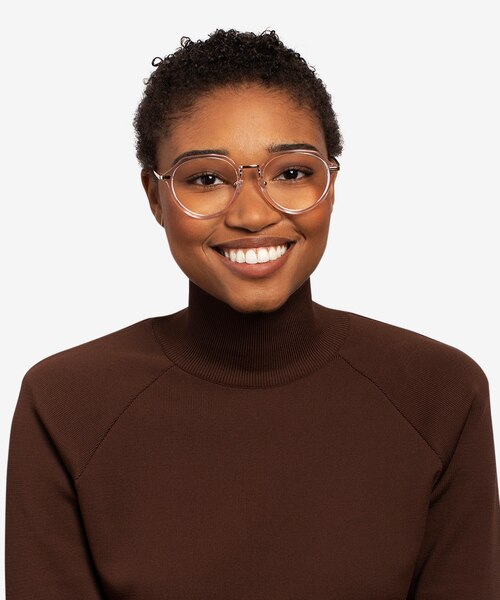 Tamara Clear Pink AcetateEyeglass Frames for Women from EyeBuyDirect