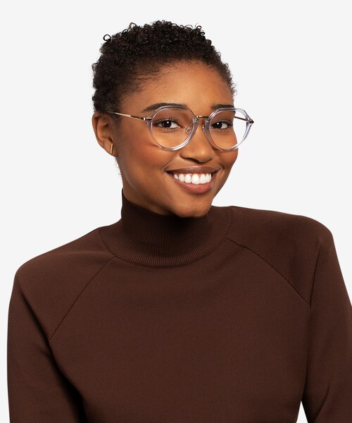 Tamara Clear Blue AcetateEyeglass Frames for Women from EyeBuyDirect