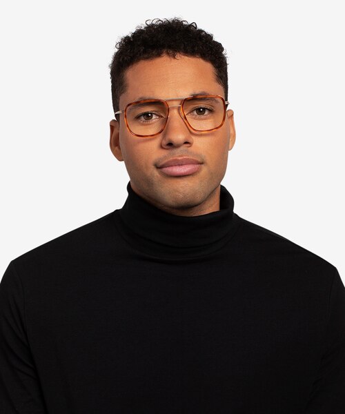 Cassian Tortoise Gold AcetateEyeglass Frames for Men from EyeBuyDirect