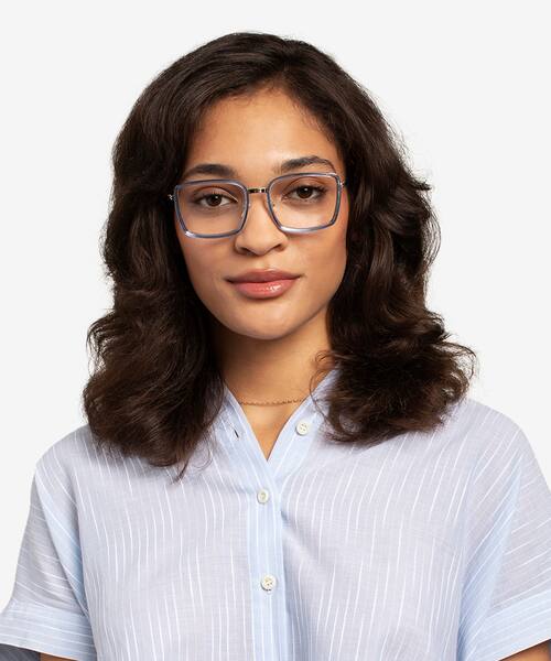 Blue Silver Remi -  Acetate Eyeglasses