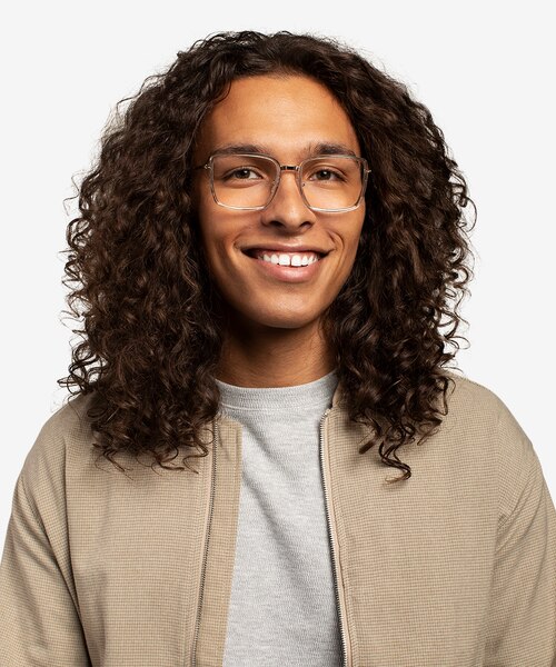 Remi Champagne Gold AcetateEyeglass Frames for Men from EyeBuyDirect