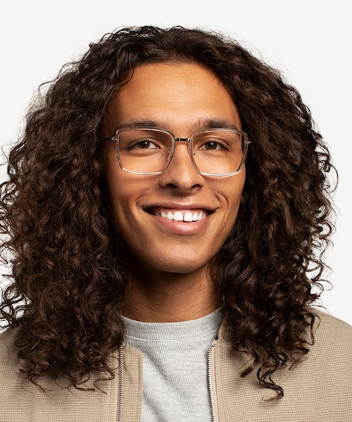 Remi Champagne Gold AcetateEyeglass Frames for Men from EyeBuyDirect