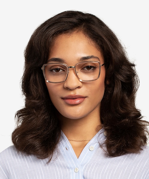 Remi Champagne Gold AcetateEyeglass Frames for Women from EyeBuyDirect