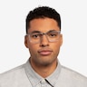 Kairo Clear Gray Silver AcetateEyeglass Frames for Men from EyeBuyDirect