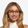 Emmerson Silver & Clear Blue Acetate-metalMontures de lunettes de vue pour Femmes d'EyeBuyDirect