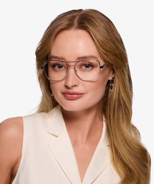 Romina Silver AcetateEyeglass Frames for Women from EyeBuyDirect