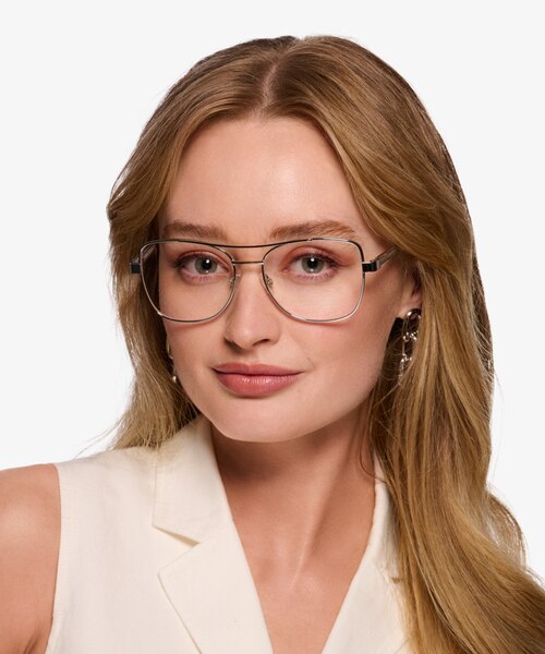 Romina Silver AcetateEyeglass Frames for Women from EyeBuyDirect